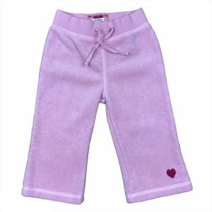 Gap Girls Pink Fleece Heart Pull-On Sweatpants